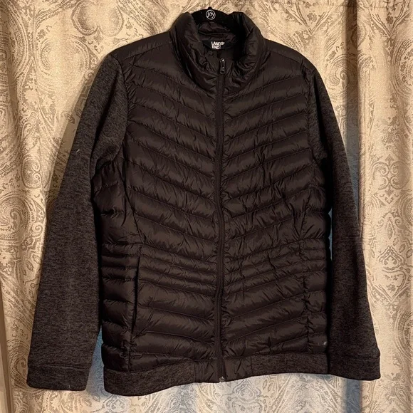 Lands' End Women’s Black Quilted Jacket - Picture 1 of 6